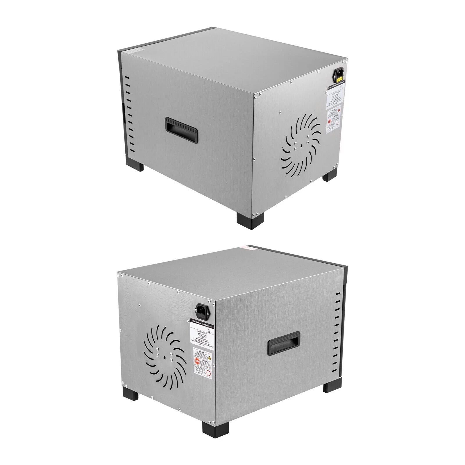 6/8 Tray Food Dehydrator Stainless Steel Meat Fruit Vegetable Dryer T69795