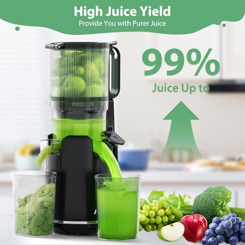 Cold Press Juicer with Extra Large Feed Chute for Whole Fruits and Vegetables E678135