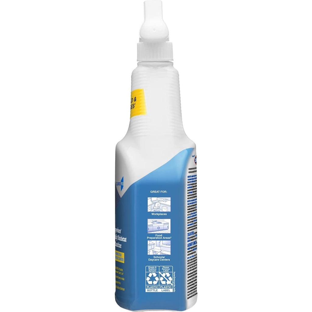 Daily Disinfectant and Sanitizer Spray, No-Rinse Food Contact Sanitizer, 32 Fl Oz E668