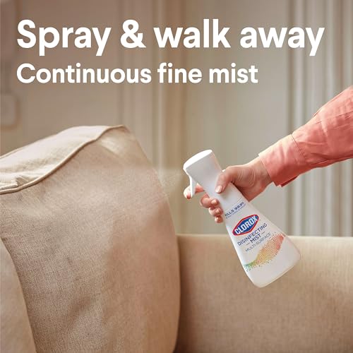 Disinfecting Mist, Lemon and Orange Blossom, 2-Pack Spray Bottle and Refill D492