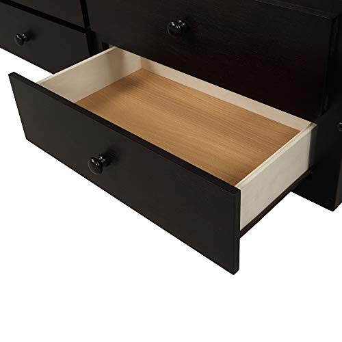 Twin Over Twin Bunk Bed with Storage Drawers and Trundle, Solid Wood Frame G366