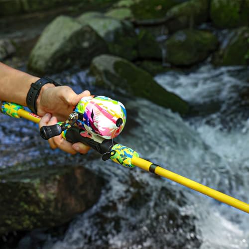 Kids Fishing Rod and Reel Combo with Tackle Bag and Lures R1724