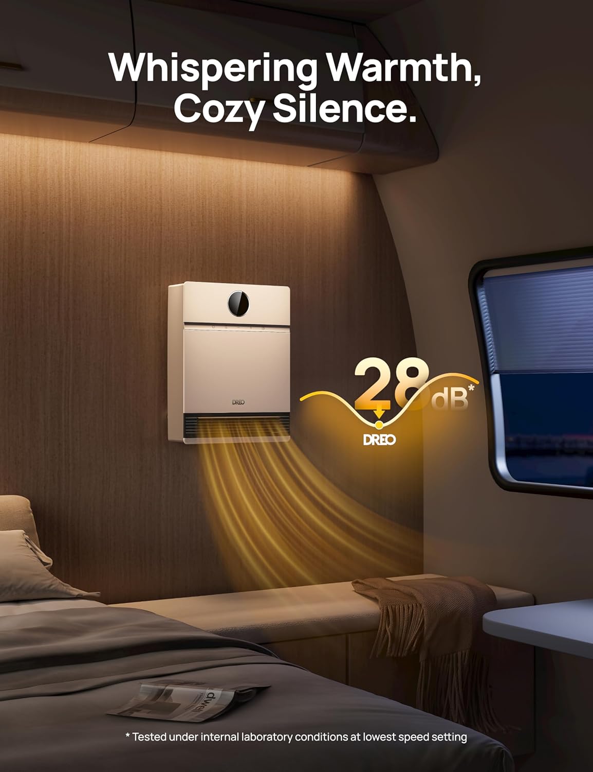 Smart Wall Heater, Electric PTC Space Heater for Indoor Use, Oscillation, Thermostat, Remote Control, Timer N80992