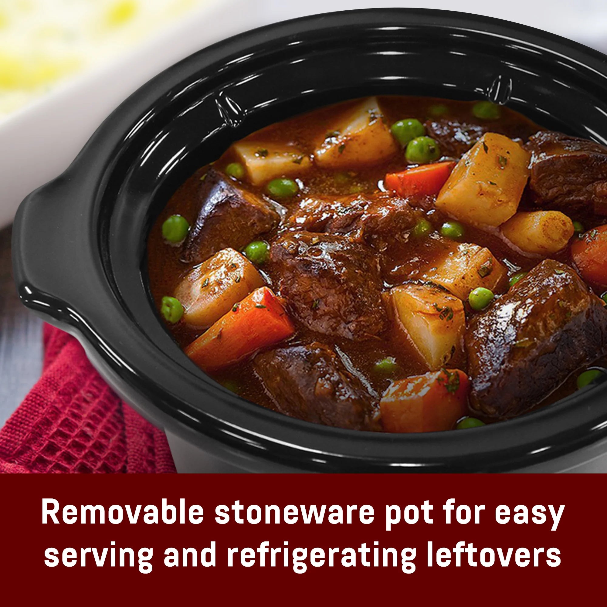 1.5-Qt Mini Slow Cooker, Stainless Steel S1304
