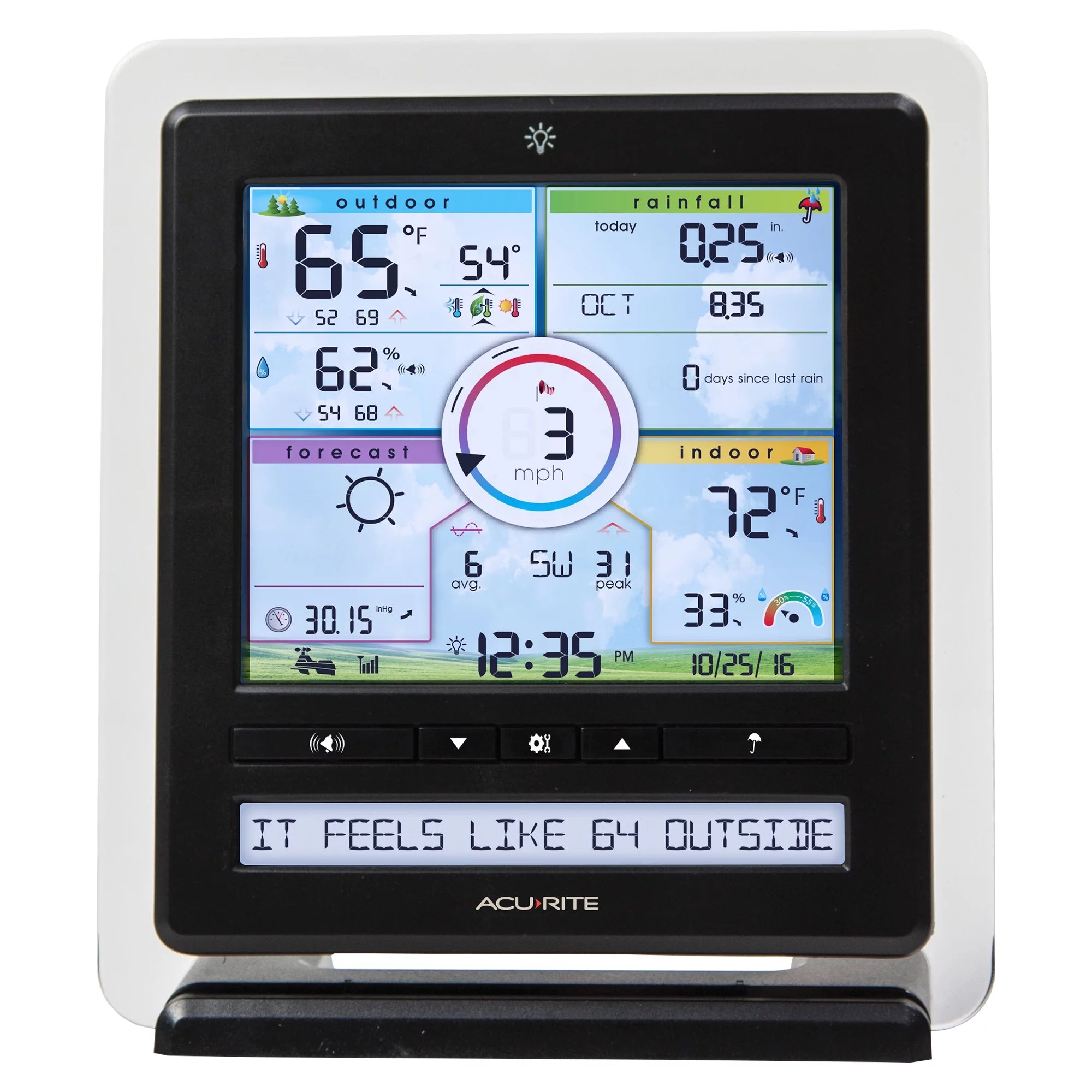 Wireless Indoor/Outdoor Weather Station with Remote Monitoring O785