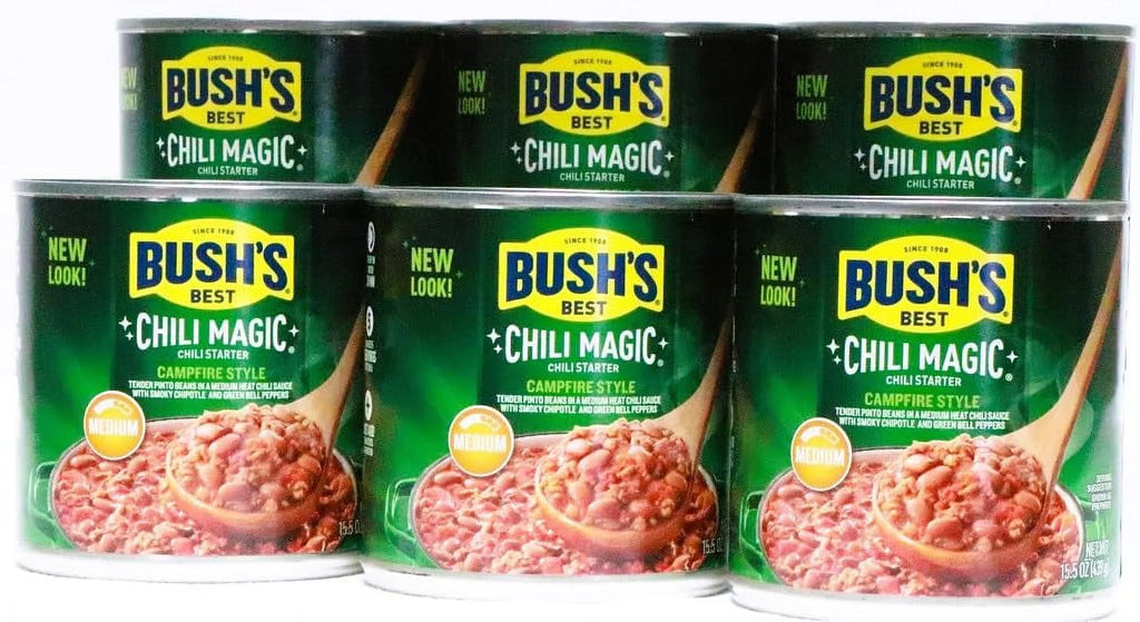 Bush,S Best Chili Magic, Chili Starter "Texas Medium" (Pack Of 6)