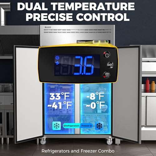 Commercial Refrigerator and Freezer Combo, 54 Cu.ft, 72" W O5990