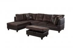 Sectional Sofa with Storage Ottoman I810