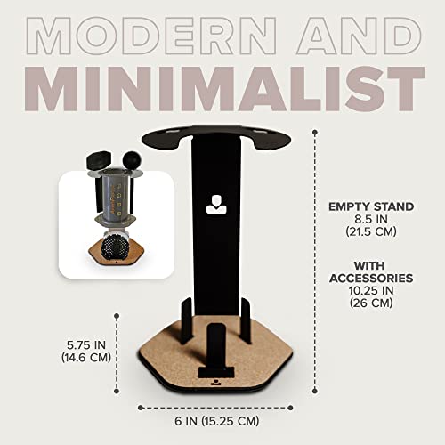 Coffee Maker Organizer Caddy Station with Steel and Cork B600