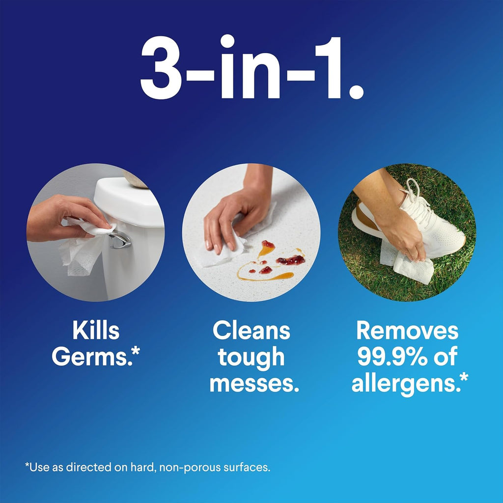 Disinfecting Wipes, Lemon Scent, 75 Ct, Pack of 6 B166
