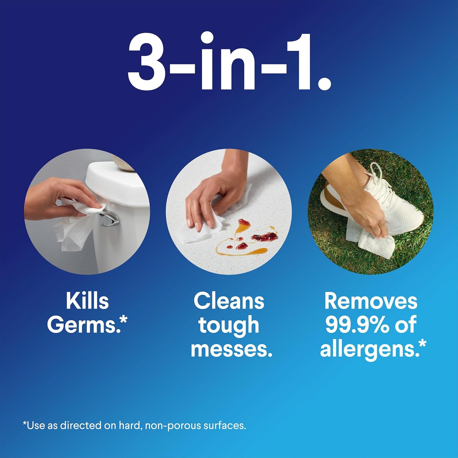 Disinfecting Wipes, Lemon Scent, 75 Ct, Pack of 6 B166
