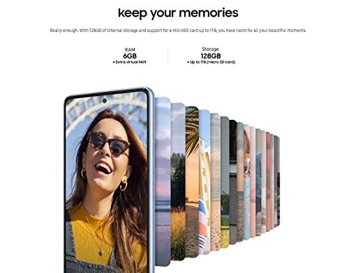 Galaxy A53 5G 128GB 6.5" 120Hz Full HD+ IP67 Water Resistant Dual SIM Unlocked International Model X535916