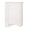 Prepac Elite 29.25" Corner Cabinet, White Storage Cabinet, Corner Cabinet with Doors, Corner Bathroom Cabinet 18.75" D x 29.25" W x 36" H, White, WSCC-0603-1