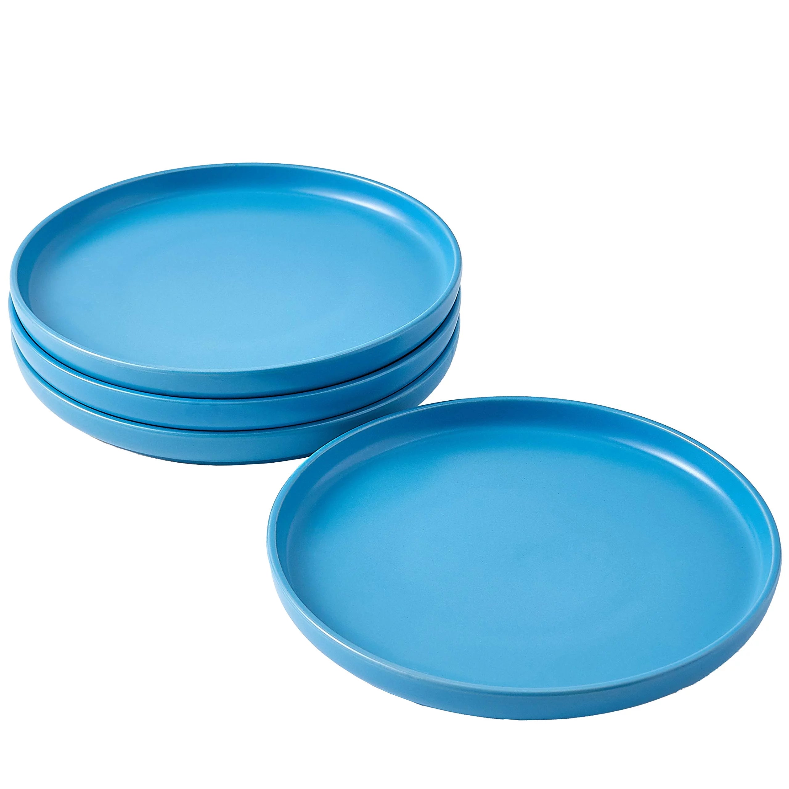Christmas Dinner Plates Set of 4 Matte Ceramic 8 Inch F912