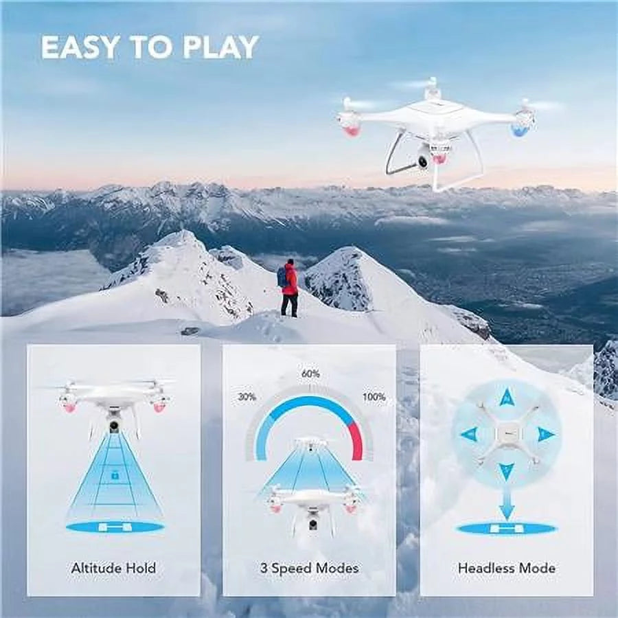 FPV RC Drone with 2.7K HD Camera and Carrying Bag Y76395