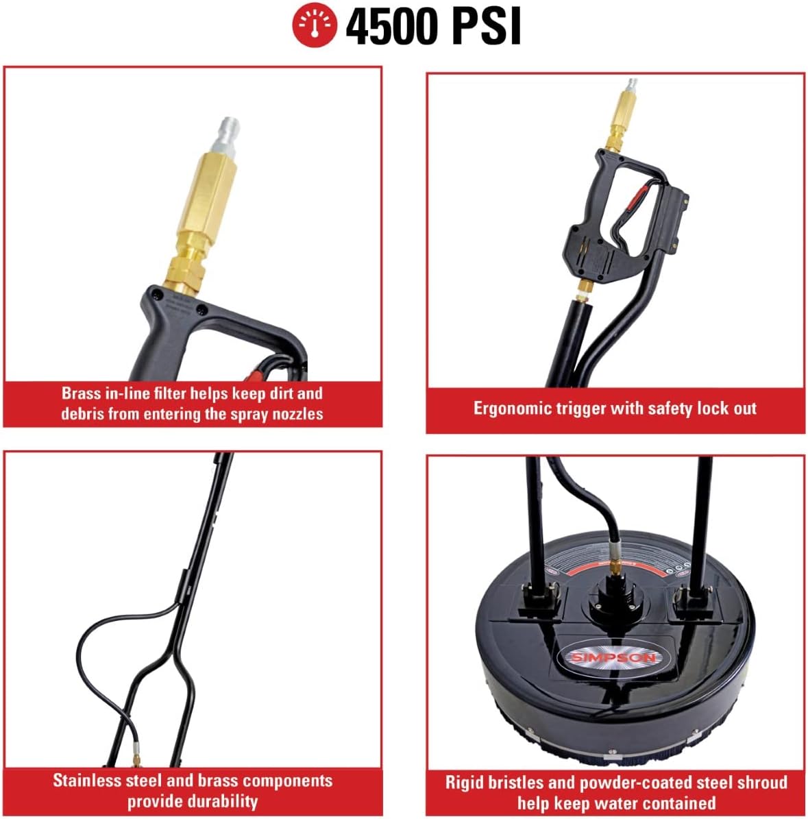 20" Industrial Pressure Washer Surface Cleaner for Hot and Cold Water Machines H6681