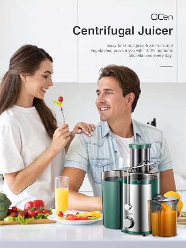 Juicer Machine, 800W Centrifugal Extractor with Wide Mouth Feed Chute, Stainless Steel, BPA-free Y425329