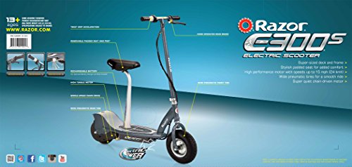 Electric Scooter for Kids Ages 13+ with Pneumatic Tires and Removable Seat O168656