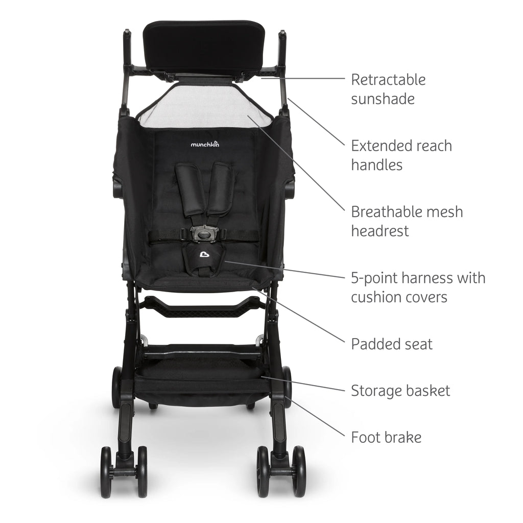 Ultra Compact Lightweight Travel Stroller for Babies & Toddlers, Black Q9622