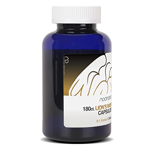 Lion's Mane Mushroom Capsules 8:1 Dual Extract 500mg 60 Count R966
