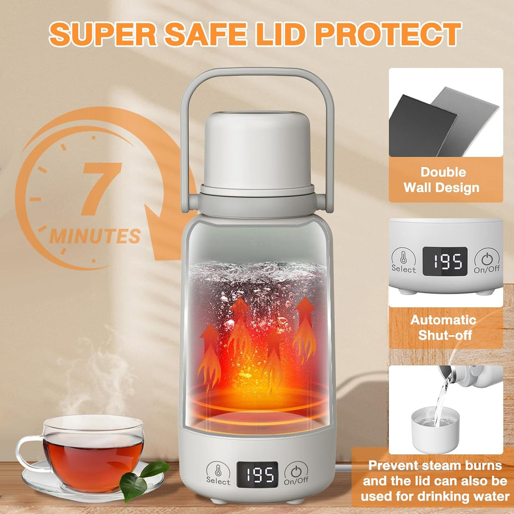 Portable Electric Kettle 1L for Travel Tea Coffee C363