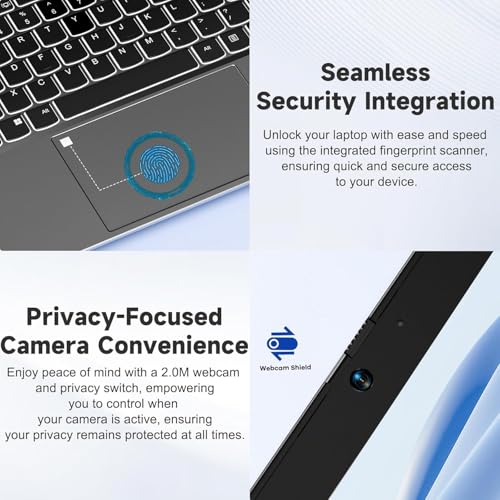 15.6" IPS FHD Laptop, Intel 6 Core i3, 8GB RAM 256GB SSD, Backlit Keyboard, Fingerprint, Wi-Fi 6, Win 11 P765767