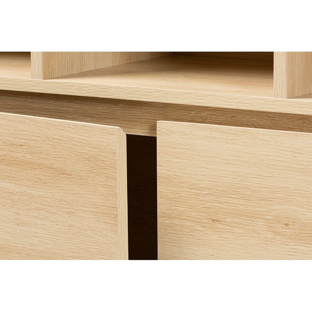 Oak Brown Wood Bookshelf T9762