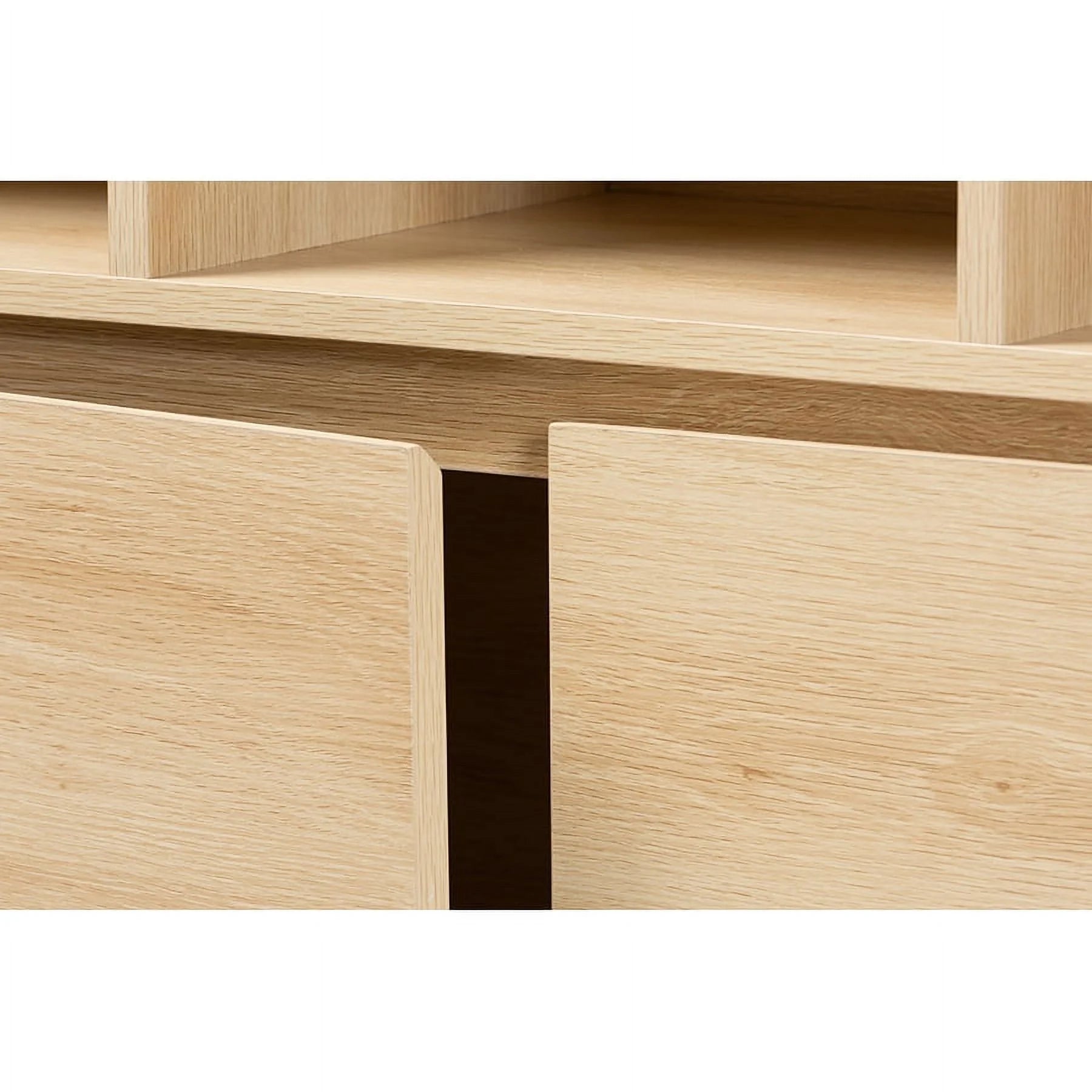 Oak Brown Wood Bookshelf T9762