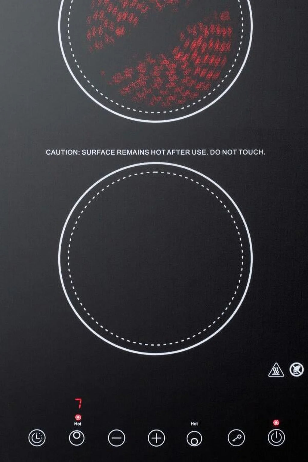 2-Burner Electric Cooktop in Black J388