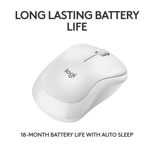 Wireless Mouse, 2.4GHz USB Receiver, 12-Month Battery, 1000 DPI Optical Tracking I608686