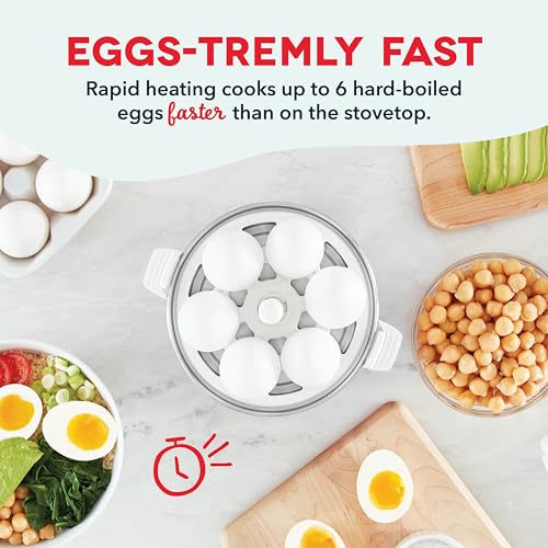 6 Egg Capacity Electric Egg Cooker with Auto Shut Off - Black U471