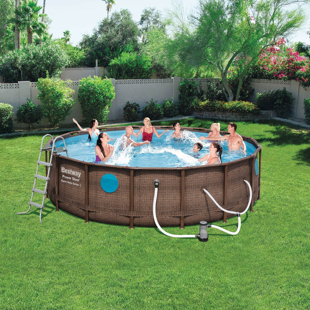 16ft x 16ft x 48in Above Ground Pool Set with Cartridge Filter F58398