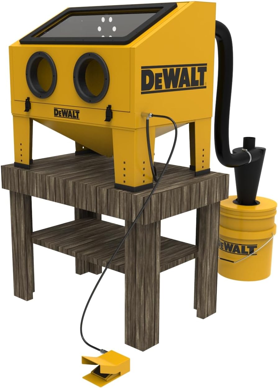 Abrasive Blast Cabinet, Modular Benchtop Sand Blasting Cabinet, 20 CFM D474134