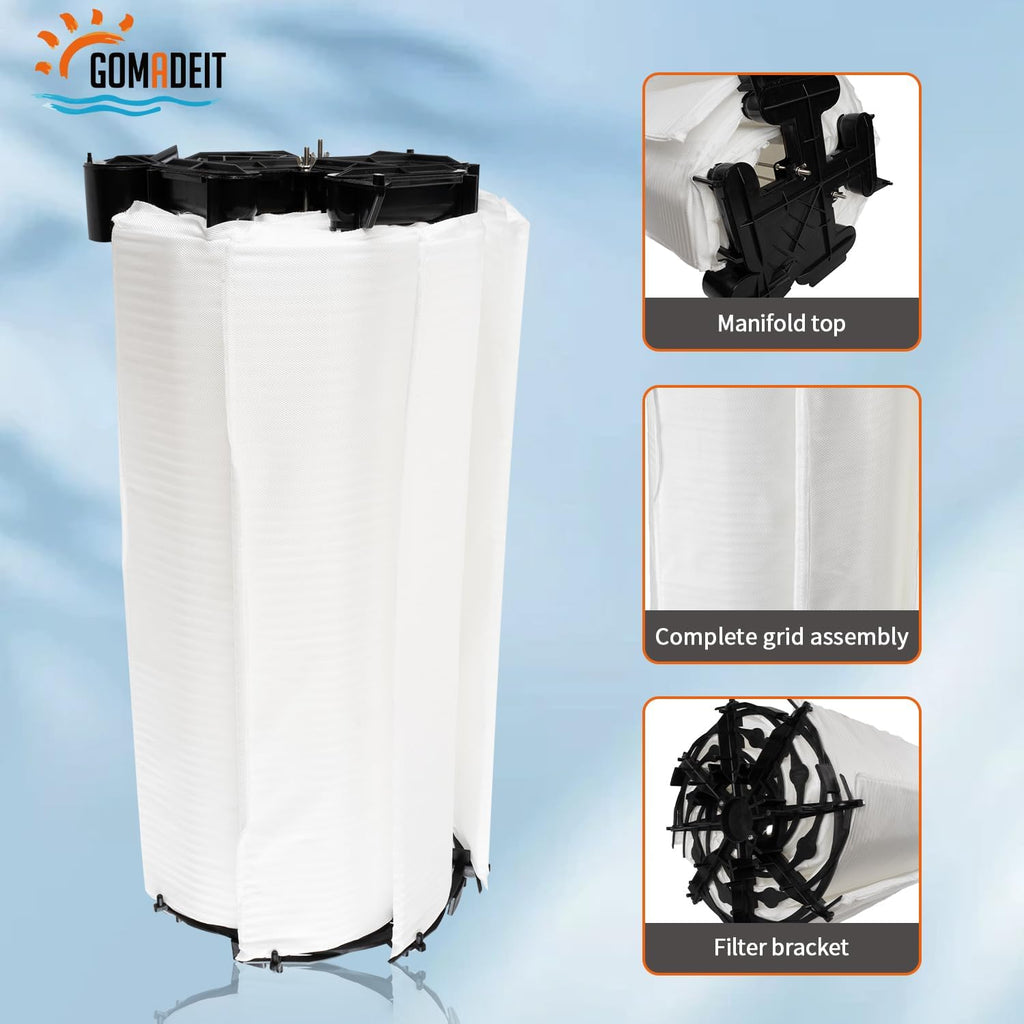 Complete Element Grid Assembly for Pentair FNS Plus 60 Filter Grids, Replacement 60 Sq Ft Pool and Spa D.E. Filter F544466