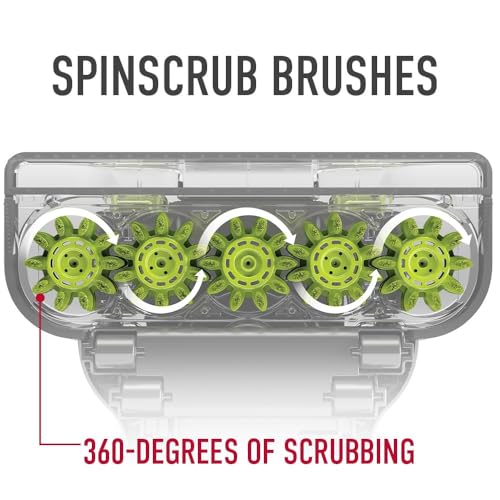 Hard Floor Cleaner Machine with Spin Scrub Brushes, Wash and Dry Mode P250725