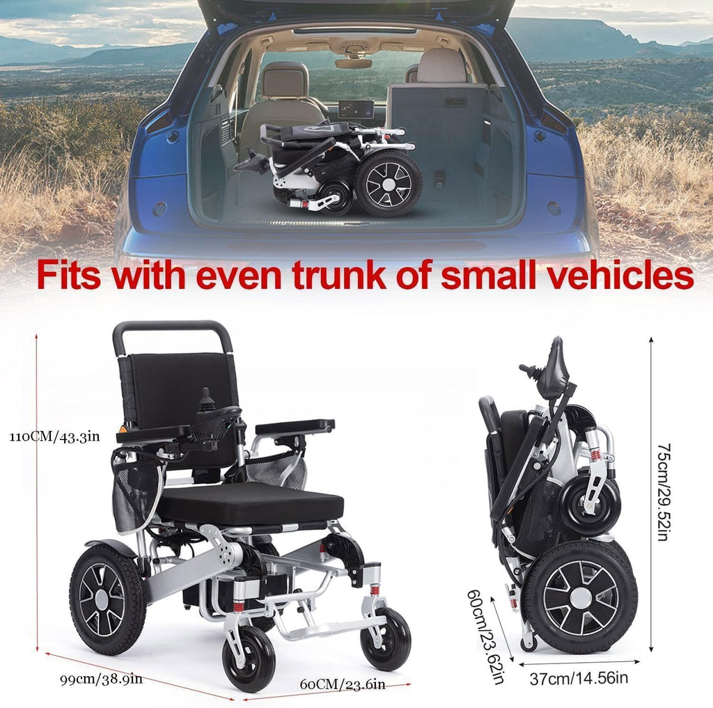 Foldable Electric Wheelchair for Adults, 330lbs Capacity Y992933