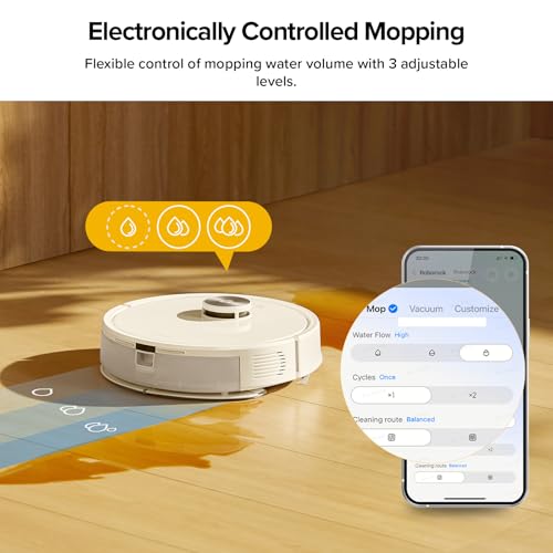 Robot Vacuum with Self-Empty Dock, 5500 Pa Suction, LiDAR Navigation E428049