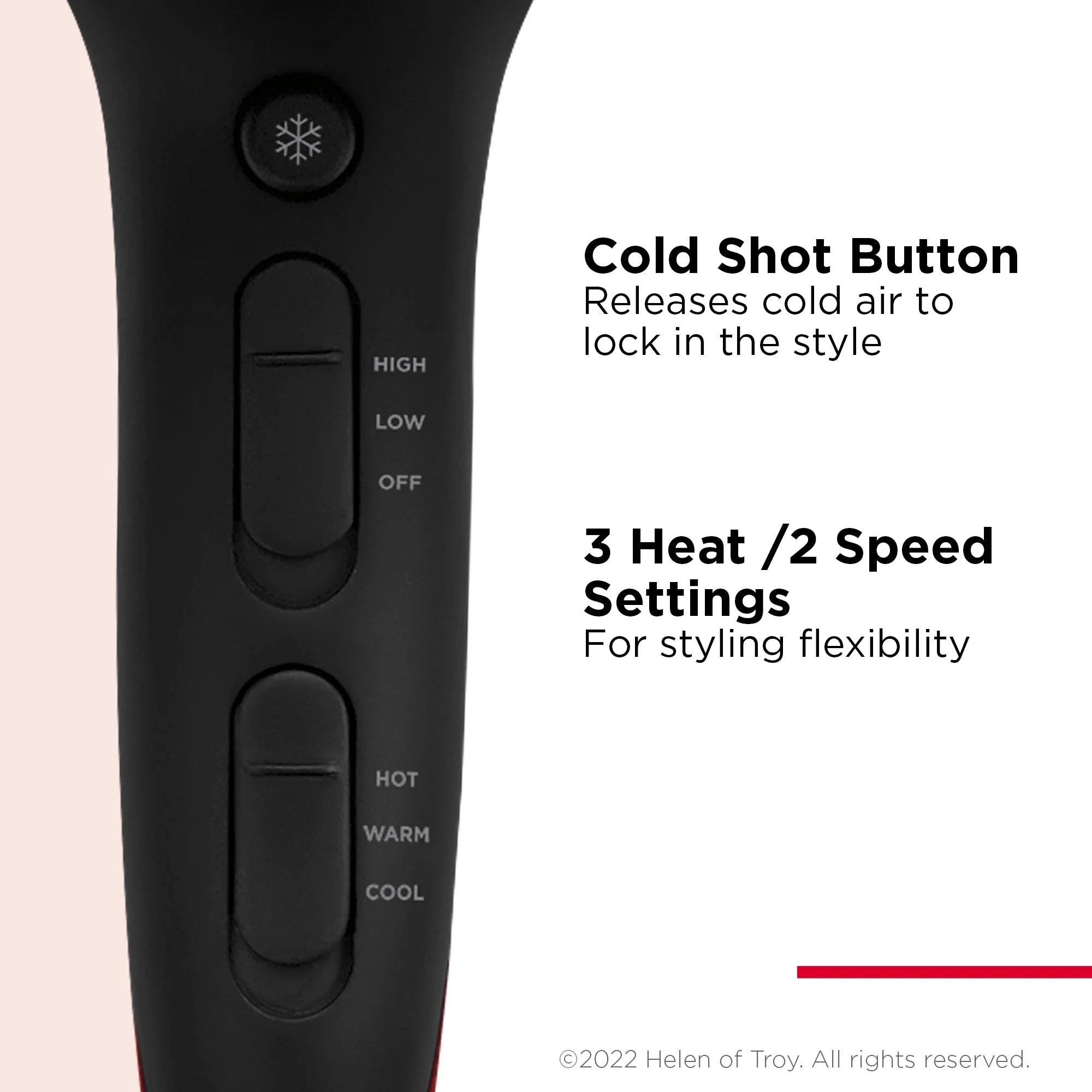 Coconut Oil-Infused Ceramic Hair Dryer, Black M429750