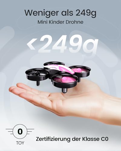 Mini Drone for Kids and Beginners with Auto Hovering, 3D Flips, Red J449