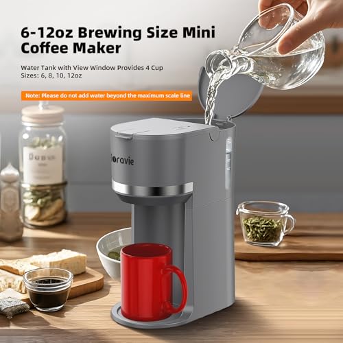 Single Serve Coffee Maker for K Cup and Ground Coffee, Fast Brew, Black L369987
