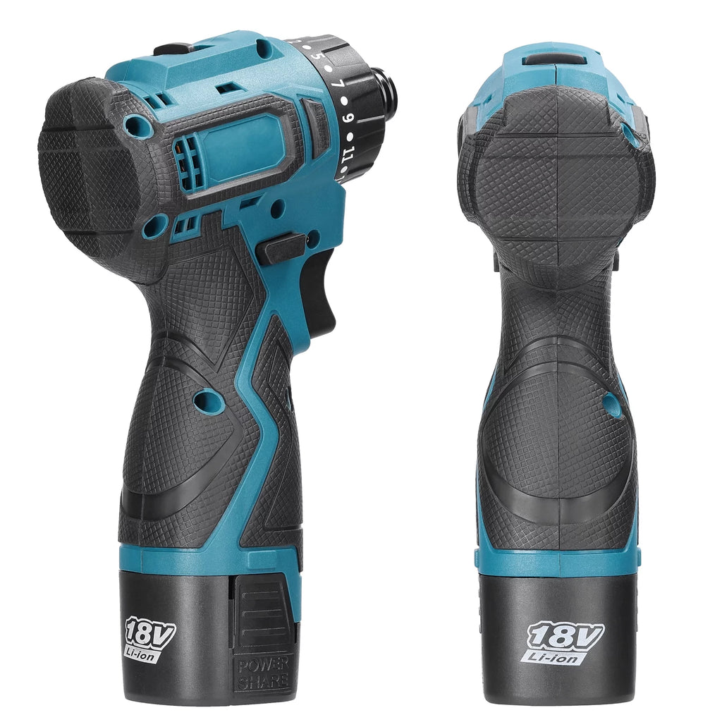 18V Electric Screwdriver, Torque Adjustable 2 Speed, Brushless Motor Repair Tool Kit R348620