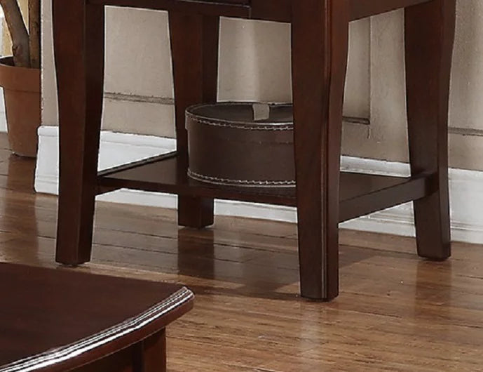 Wooden Brown End Table for Living Room Sofa Side Y43358