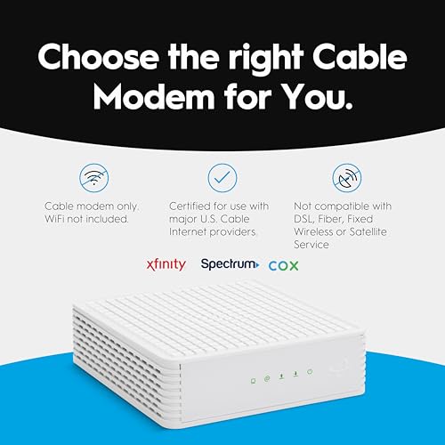 DOCSIS 3.1 Modem, 2.5 Gbps Ethernet, Cable Modem Only A32048