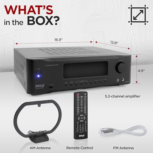 5.2-Channel Hi-Fi Bluetooth Stereo Amplifier for Home Speaker Subwoofer I575922