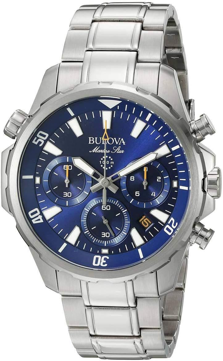 Men's Chronograph Quartz Watch with Stainless Steel Strap K240
