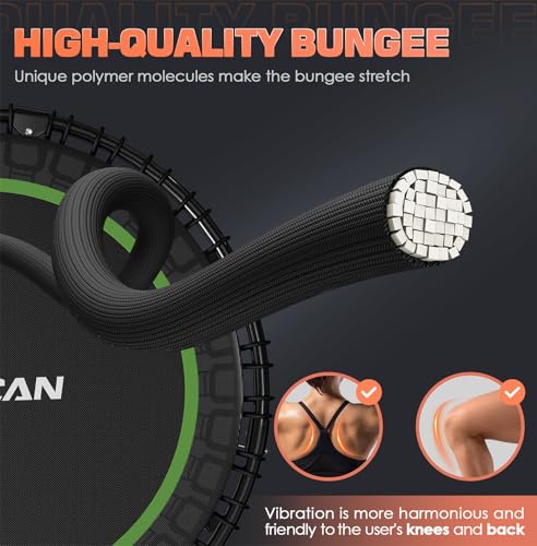 Foldable Mini Trampoline with Adjustable Foam Handle M67736