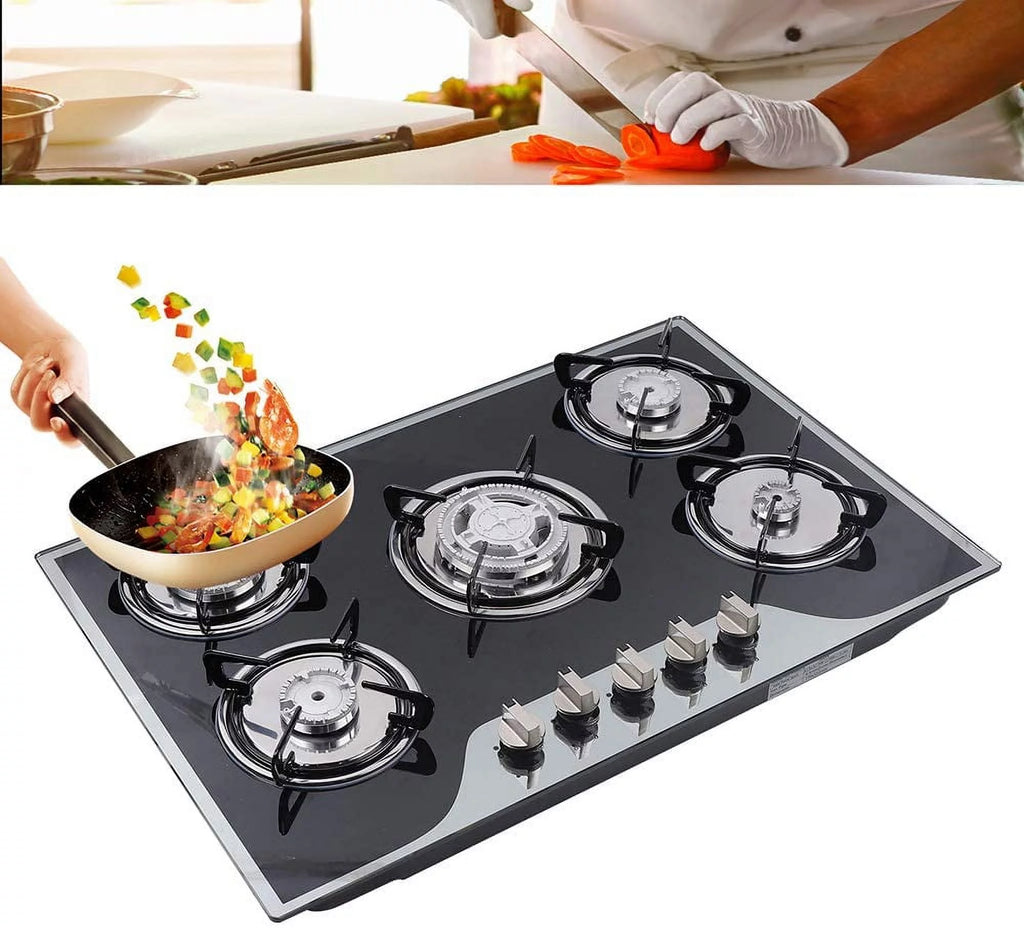Built-in Gas Hob 5-Burner Kitchen Cooker Z611