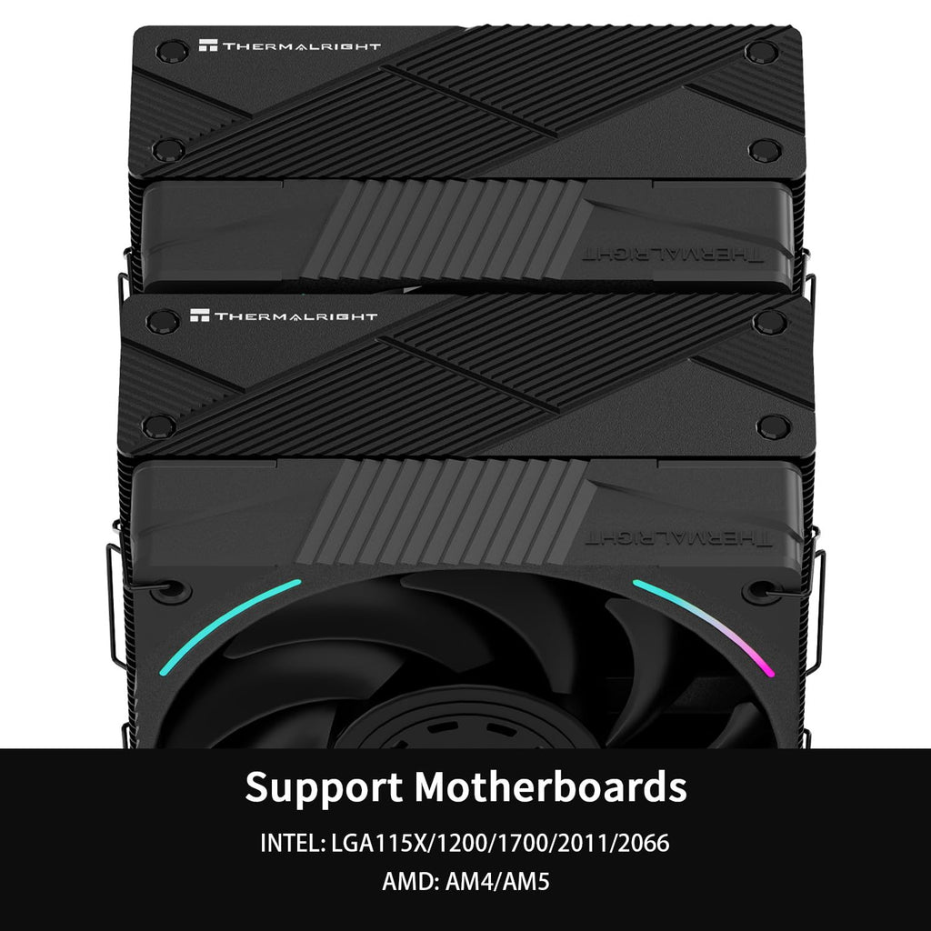 CPU Cooler with Dual PWM Fans and 7 Heat Pipes R16020