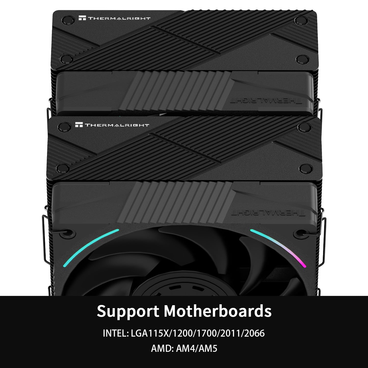 CPU Cooler with Dual PWM Fans and 7 Heat Pipes R16020