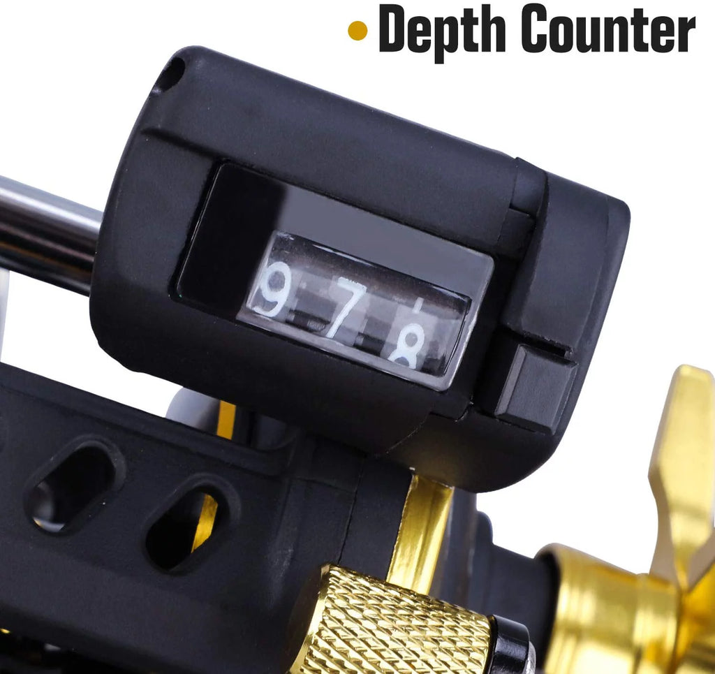 Line Counter Fishing Reel Level Wind Trolling E809603